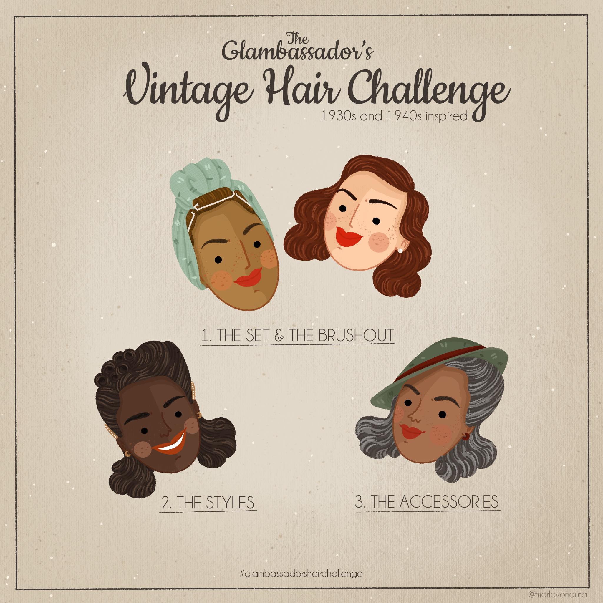 Vintage Hair Challenge ~ The Styles